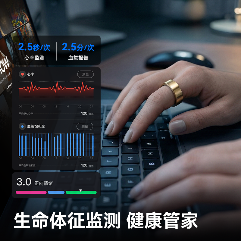 BOYA AI smart ring health monitoring