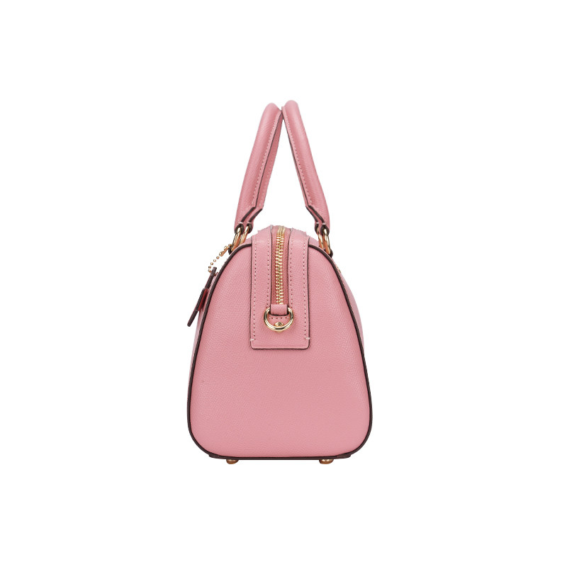 coach女士皮质波士顿桶包手提包 BAC海外女士包袋