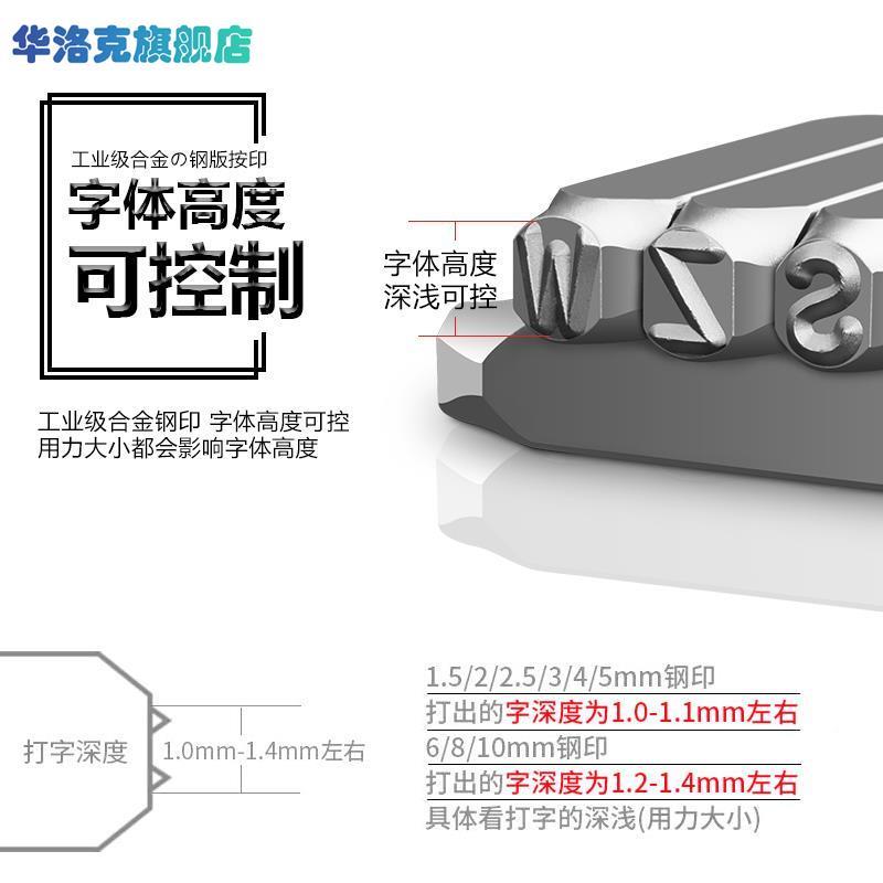 印字字码钢号码模具钢字头钢印数字字母一套手工冲模钢模加工字模-图1