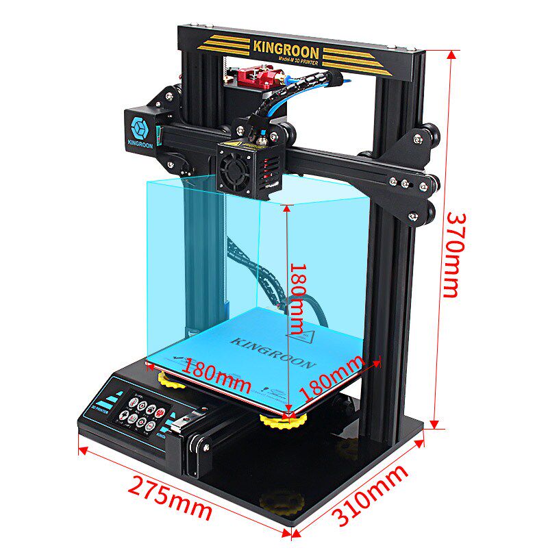 桌面级3d kp3入门级diy家用打印机 红伟数码3D打印机