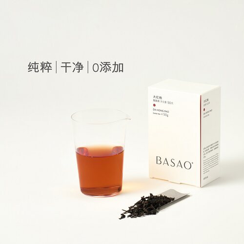 BASAO佰朔 茶叶大红袍乌龙茶武夷山岩茶醇厚回甘新茶散茶茶匣50g - 图0