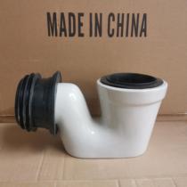 Bathroom cleaning appliance Two-style squatting pan Squatting Pit ceramic water elbow Deodorized Siphon Urinal goose head