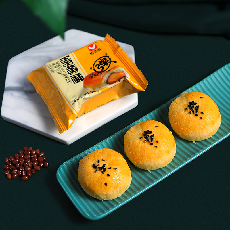 依品居红豆味早餐面包整箱蛋黄酥 依品居传统糕点