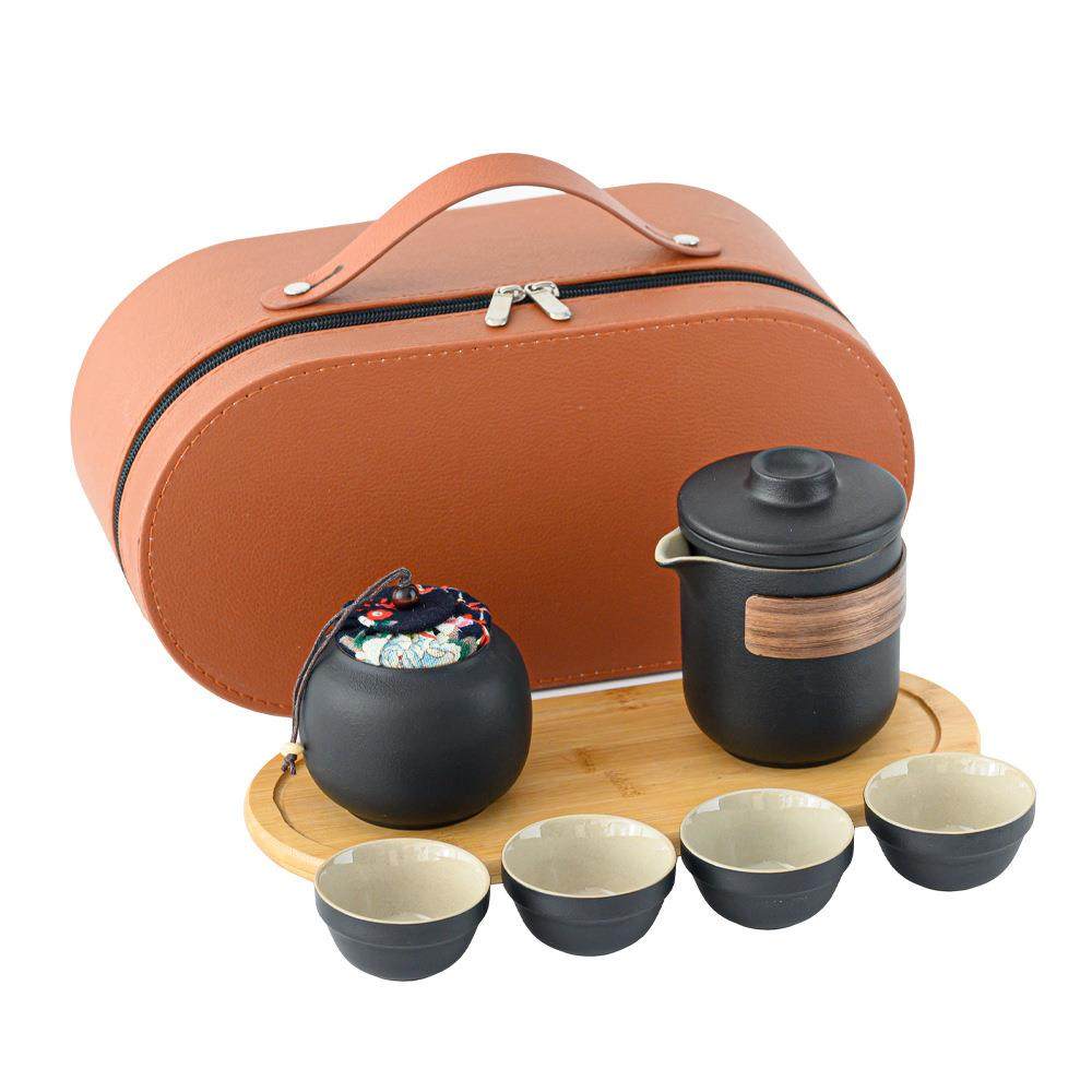 旅行茶具套装陶瓷快客杯车载收纳盒便携式户外泡茶壶茶杯功夫茶具,淘宝优惠券,粉丝福利购,淘宝优惠卷