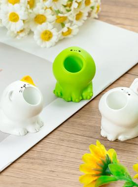 创意微景观卡通可爱小动物收纳公仔手办装饰品配件桌面小摆件