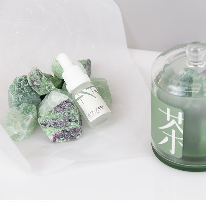 龙井问茶香薰晶石无火扩节气盒子 节气盒子香熏精油