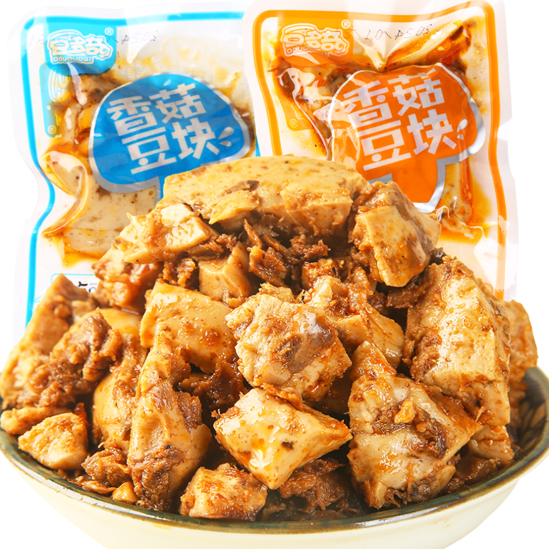 豆多奇香菇豆干小零食解馋豆腐干独立包装学生办公室休闲食品批发