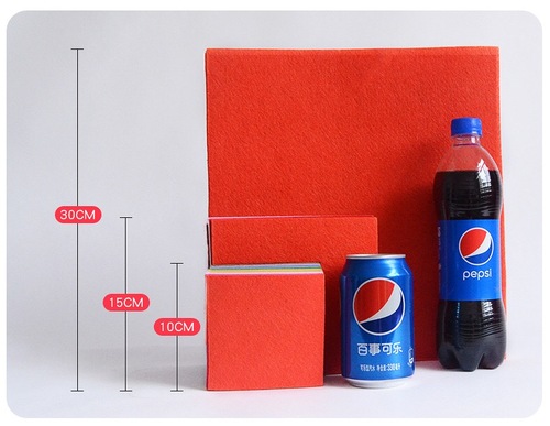 不织布手工diy无纺布材料包彩色加厚毛毡幼儿园发夹贴片制作布料