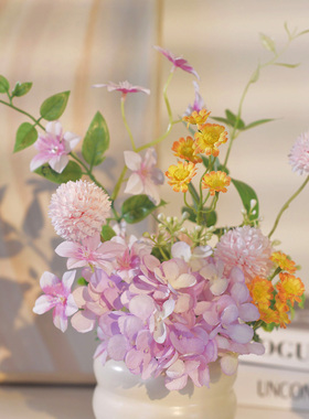 《新品链接5》假花摆件餐桌仿真花摆设客厅装饰花艺桌面家居花束
