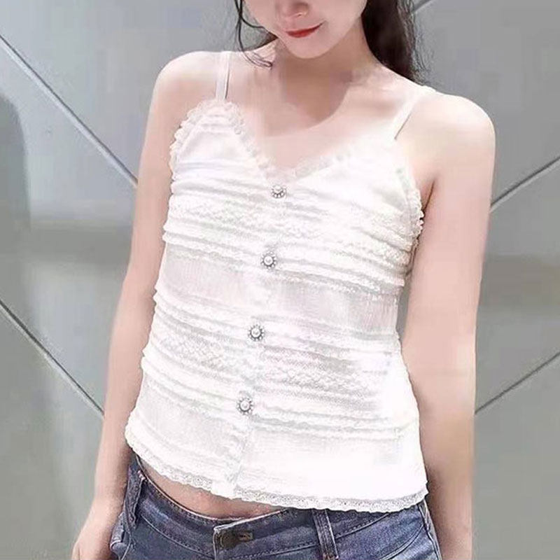 范芙熙联名欧阿玛施旗2021夏吊带 范芙熙背心吊带