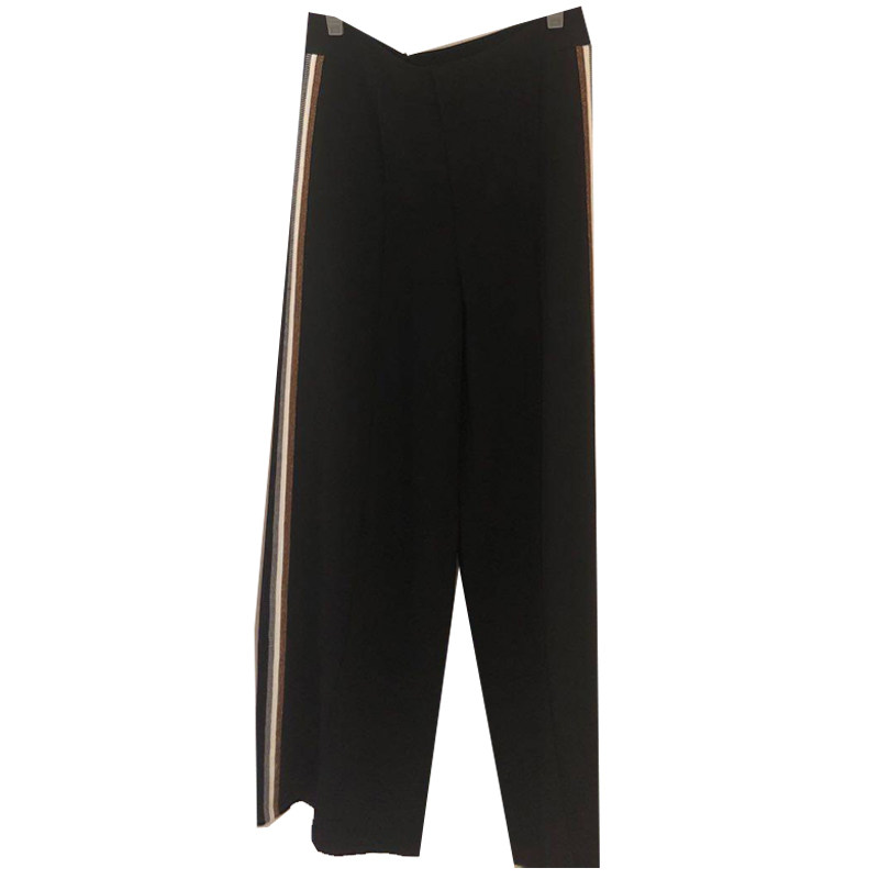 阿玛施旗舰店官网夏新款黑色阔腿裤 范芙熙休闲裤