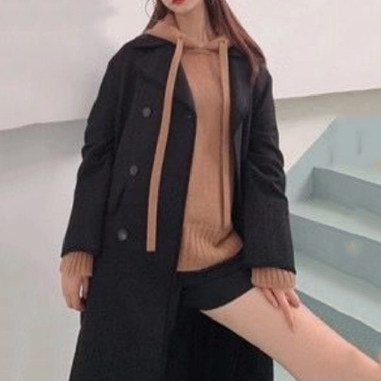 阿玛施旗舰店官网正品2020羊毛大衣 范芙熙风衣