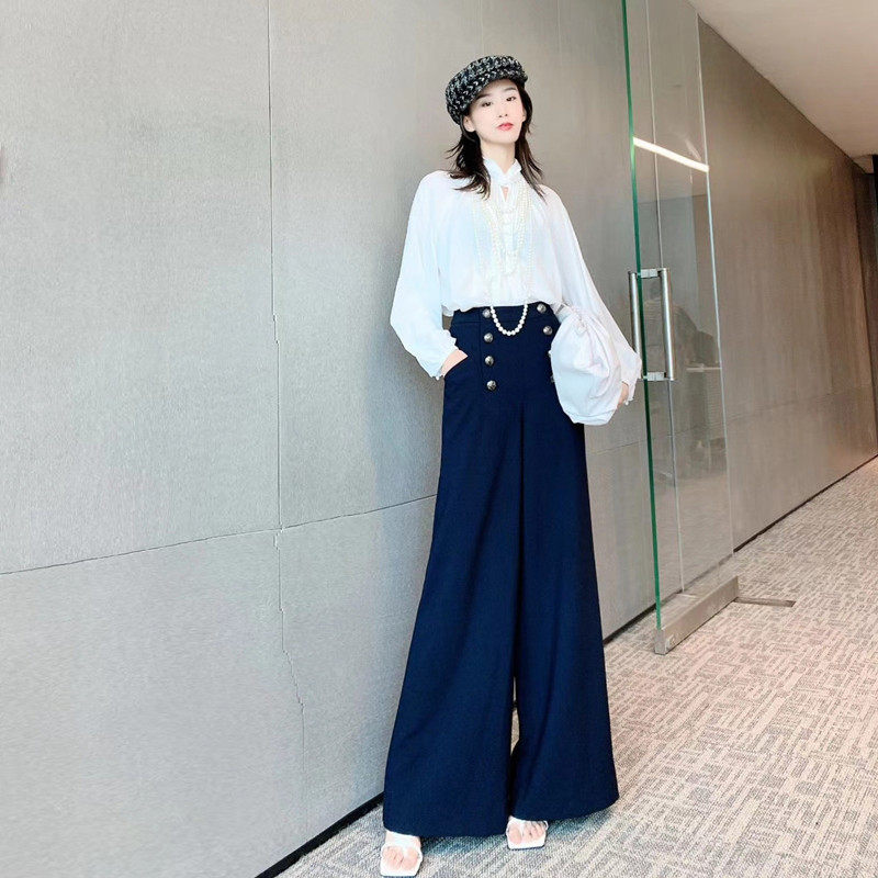 阿玛施旗舰店官网正品2020阔腿裤 范芙熙休闲裤