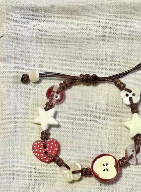 合金手链少女心苹果手链