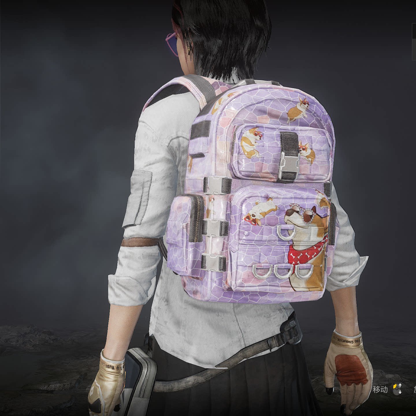 pubgPUBG绝地求生皮肤柯基背包套装书包礼包12级3级 二 三级兑换码CDK