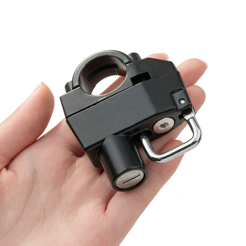 电动摩托车头盔锁防盗防偷固定安全帽子挂钩加厚专用电瓶车通用锁 - 图2