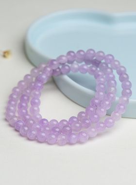 SHAHD晶字塔薰衣草紫晶多圈手串女水晶浪漫饰品礼物简约闺蜜首饰