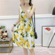 Liulimeng cotton silk floral dress rayon