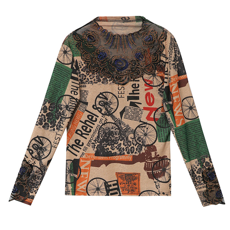 女士加绒蕾丝长袖秋冬装新款打底衫 琉璃梦蕾丝衫/雪纺衫