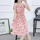 Liulimeng cotton silk floral dress rayon
