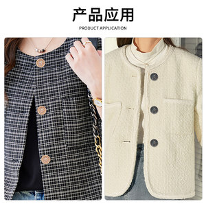 金属炫彩纽扣时尚英伦大衣风衣西装毛呢外套服饰圆形配件辅料扣子