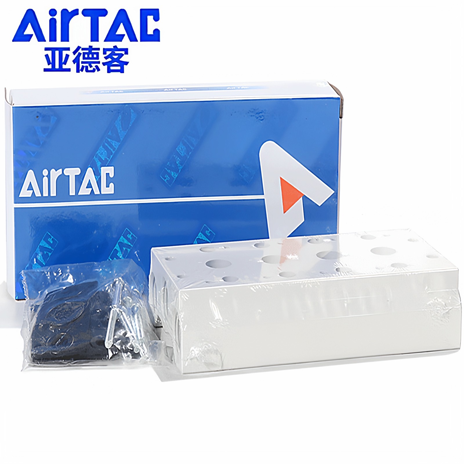 亚德客汇流排4V 5V电磁阀底座100M-200M1F-300M-400M2-3-4-5F底板,淘宝优惠券,粉丝福利购,淘宝优惠卷