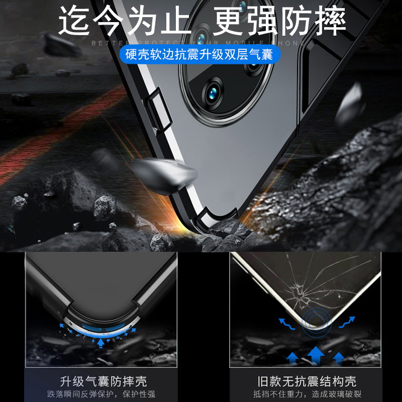 适用mate60华为mate40pro手机壳meta50荣耀magic4/3华mt4o新款50e套30铠甲mete20por+5十epro高档保时捷m40e - 图2