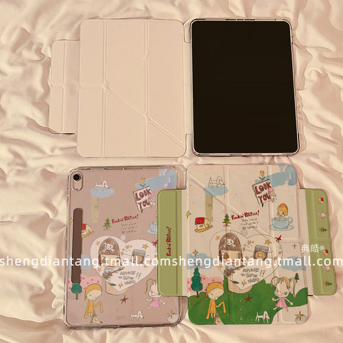 森林摇滚奈良磁吸可拆分适用苹果iPad11保护壳2025新款iPadAir8保护套平板第10代Pro11寸mini7防弯air7/6女款 - 图1