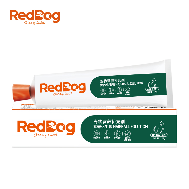 reddog红狗营养膏化毛膏猫咪狗狗增强免疫力排毛球120g*2