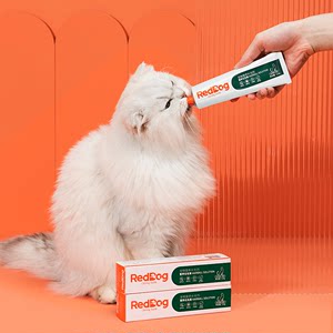 【官方旗舰店】红狗化毛膏猫咪专用营养膏幼猫猫草片化毛球片120g