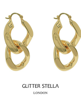 GLITTER STELLA 「旷野」简约链条几何造型耳环