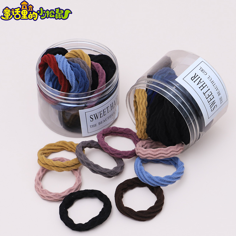 儿童发圈扎头发绳马尾小学生粗头绳女童女生皮套皮筋不伤发弹性好 - 图3