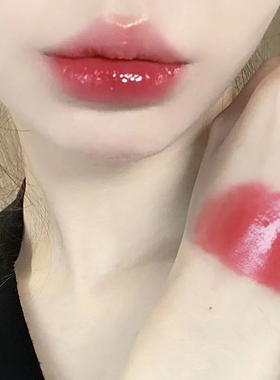镜面水光嘟嘟唇水光蜜桃奶唇釉