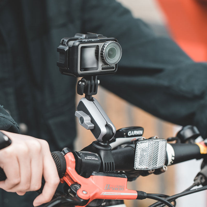 Pgytech运动相机骑行支架gopro 9自行车摩托车山地车把手支架gopro