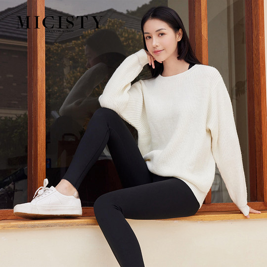 micisty密汐皙迪鲨鱼裤加绒打底裤女秋冬外穿保暖厚收腹提臀芭比