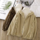 Regular sweet loose lace cotton jacket