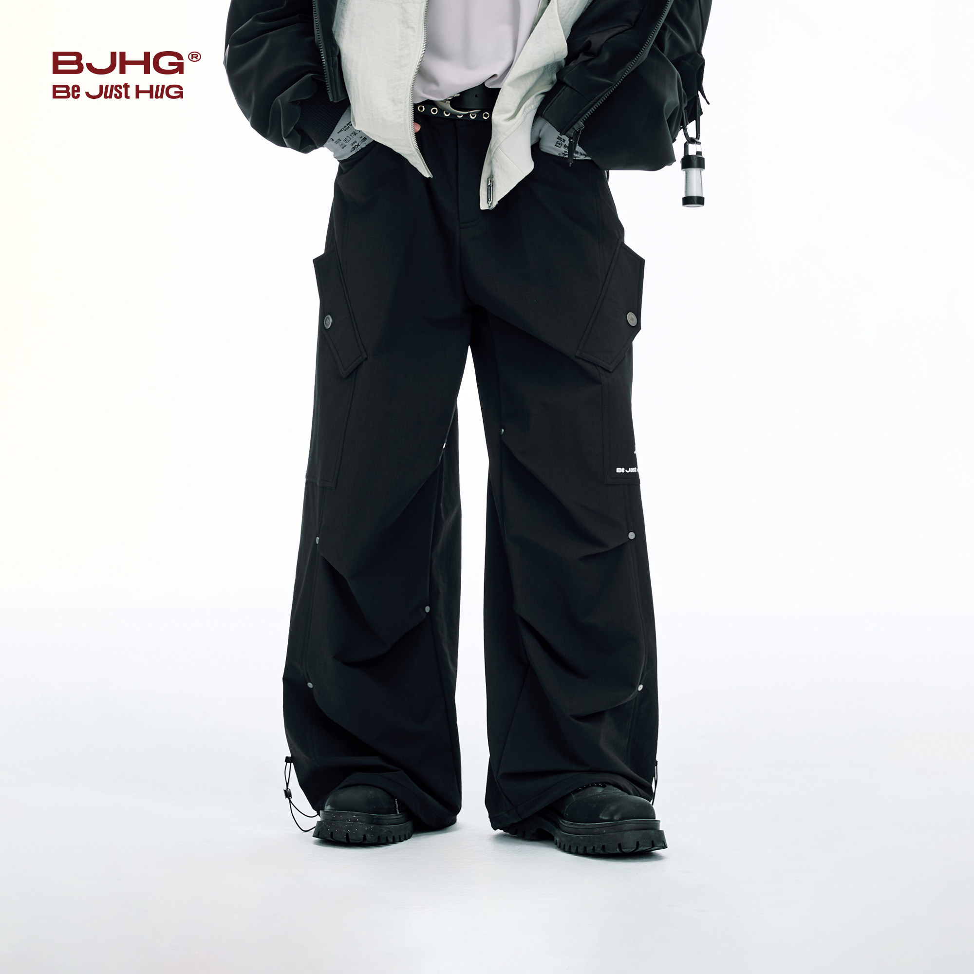 BJHG不计后果美式工装裤子男款秋季新款复古潮机能伞兵休闲长裤女,淘宝优惠券,粉丝福利购,淘宝优惠卷