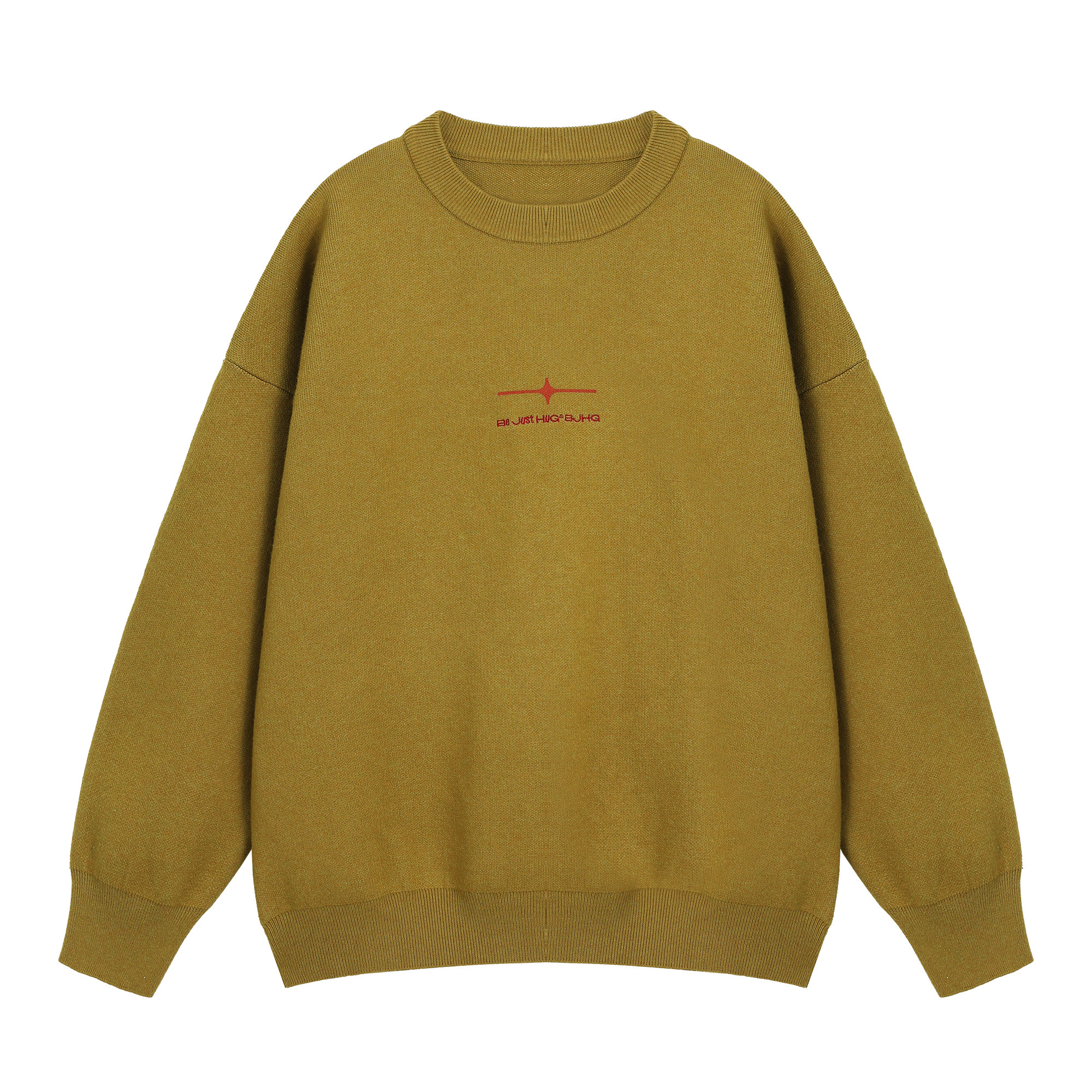 BJHG不计后果抗起球圆领毛衣男秋冬潮牌宽松情侣美式重磅针织衫女,淘宝优惠券,粉丝福利购,淘宝优惠卷