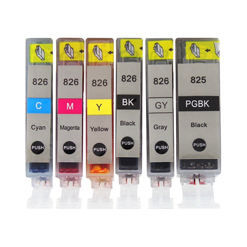 得印(befon)CLI-826系列大容量墨盒六色套装适用佳能 MX898 MG6280 iP4980 iX6580 MG6180 ...