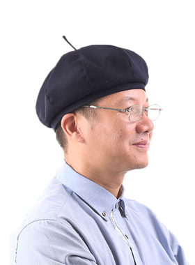 男士中老年薄款无檐八角画家帽子
