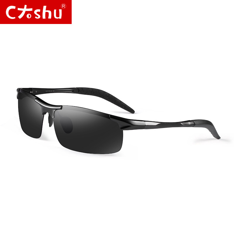 成品带有度数配近视男士太阳镜偏光 c大shu太阳眼镜