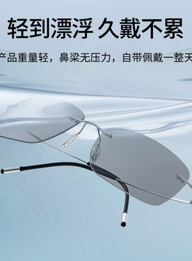 C大Shu变色方框日夜两用太阳眼镜