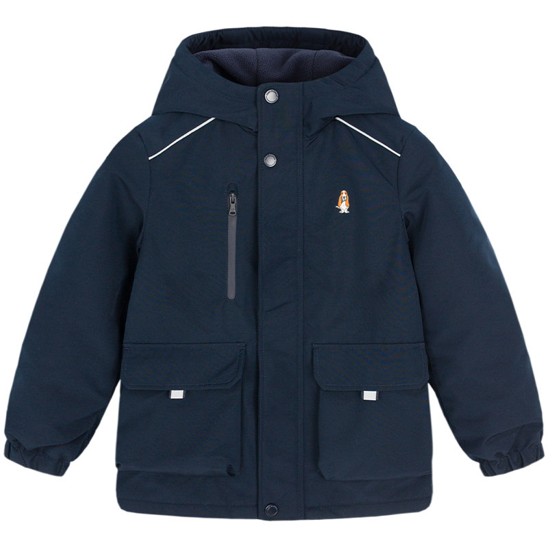 暇步士童装儿童加绒厚风衣秋冬季新款男童女童宽松三防保暖外套潮,淘宝优惠券,粉丝福利购,淘宝优惠卷