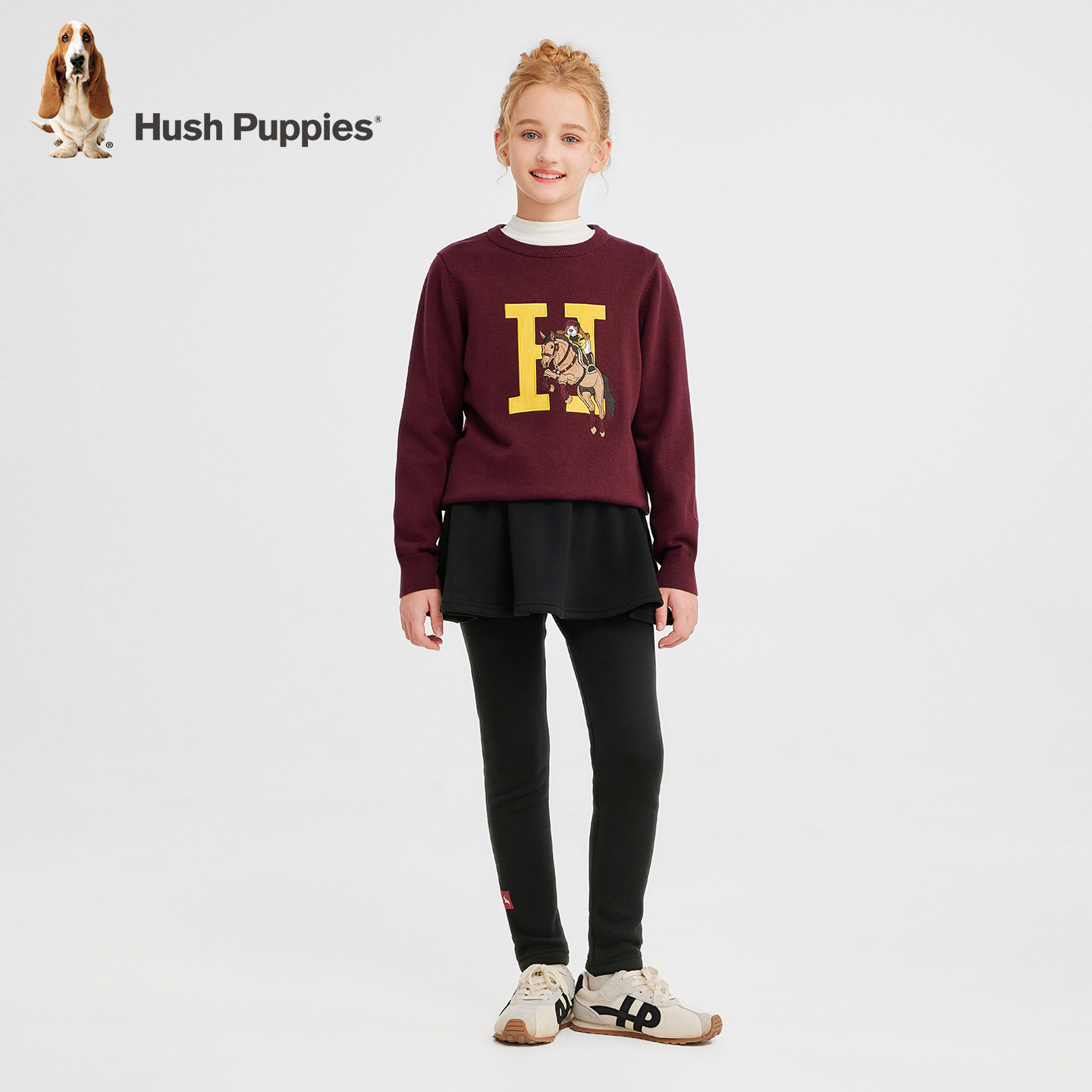 暇步士童装女童加绒裙式打底裤25冬新品大童保暖裤儿童百搭形体裤,淘宝优惠券,粉丝福利购,淘宝优惠卷