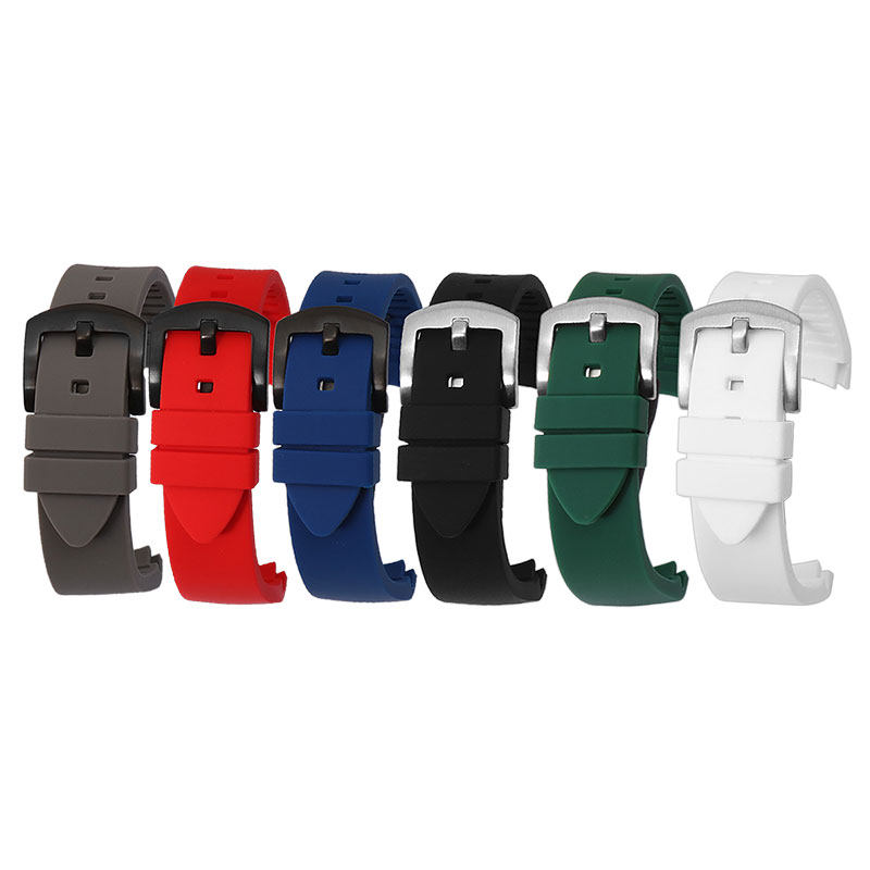 弧形硅胶适配劳力士西铁城手表带 vck珠宝配件