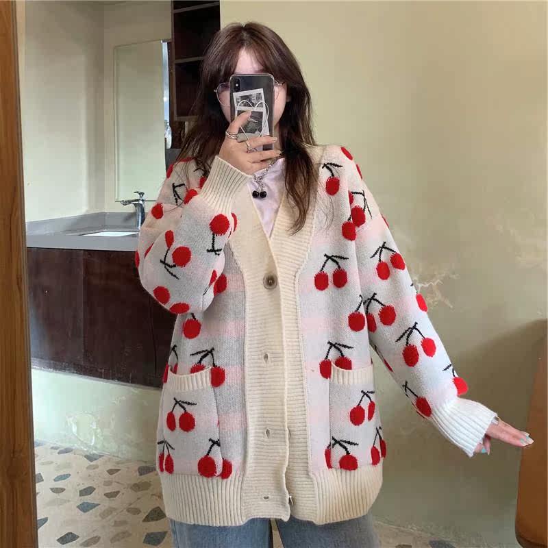 网红季新款甜美宽松2020秋冬风开衫 七色妃卫衣/绒衫