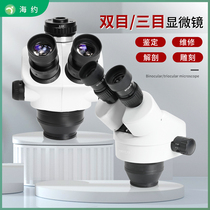 Seayo Binocular 7-50 Times Body View Microscope Mobile Phone Maintenance Desktop Magnifier 3-Mesh Electronic High-definition Industrial Detection Circuit Board Chip Welding Special Surgery Practice Continuously Variable