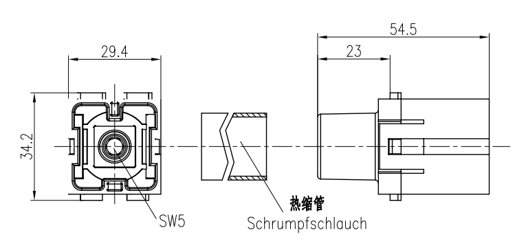 矩形框架模块芯体  200A轴线接线(25-40mm ) 大电流  HMK-001-M/F