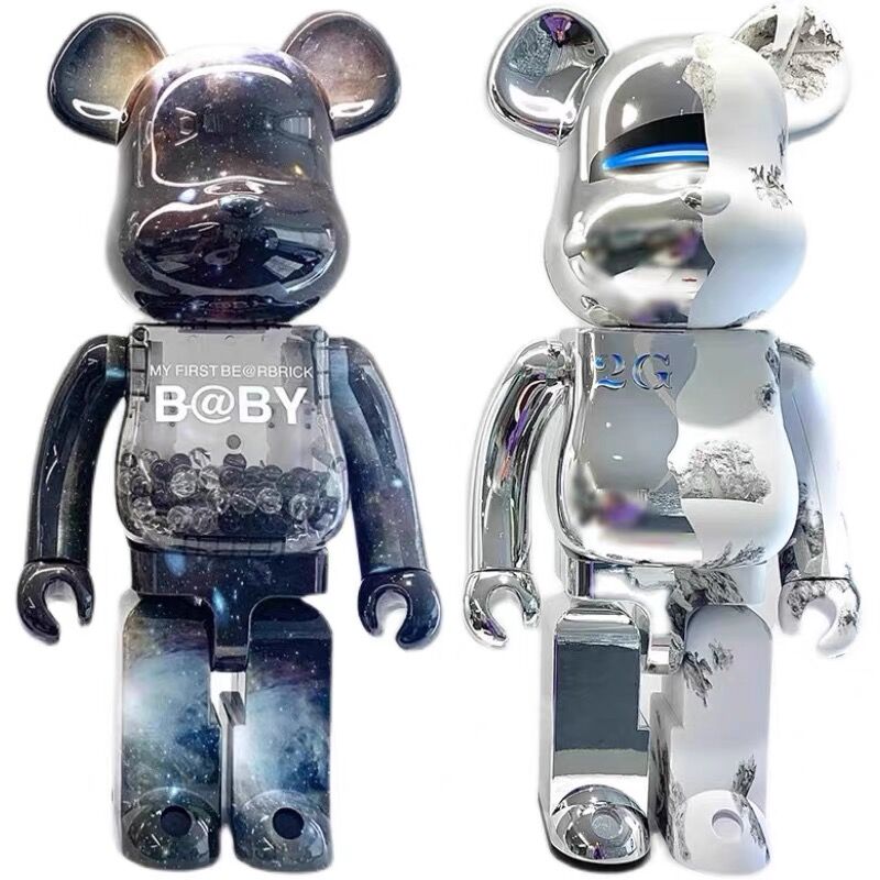 暴力熊客厅玄关落地摆件bearbrick1000%空山基轻奢潮流软装饰品 - 图3