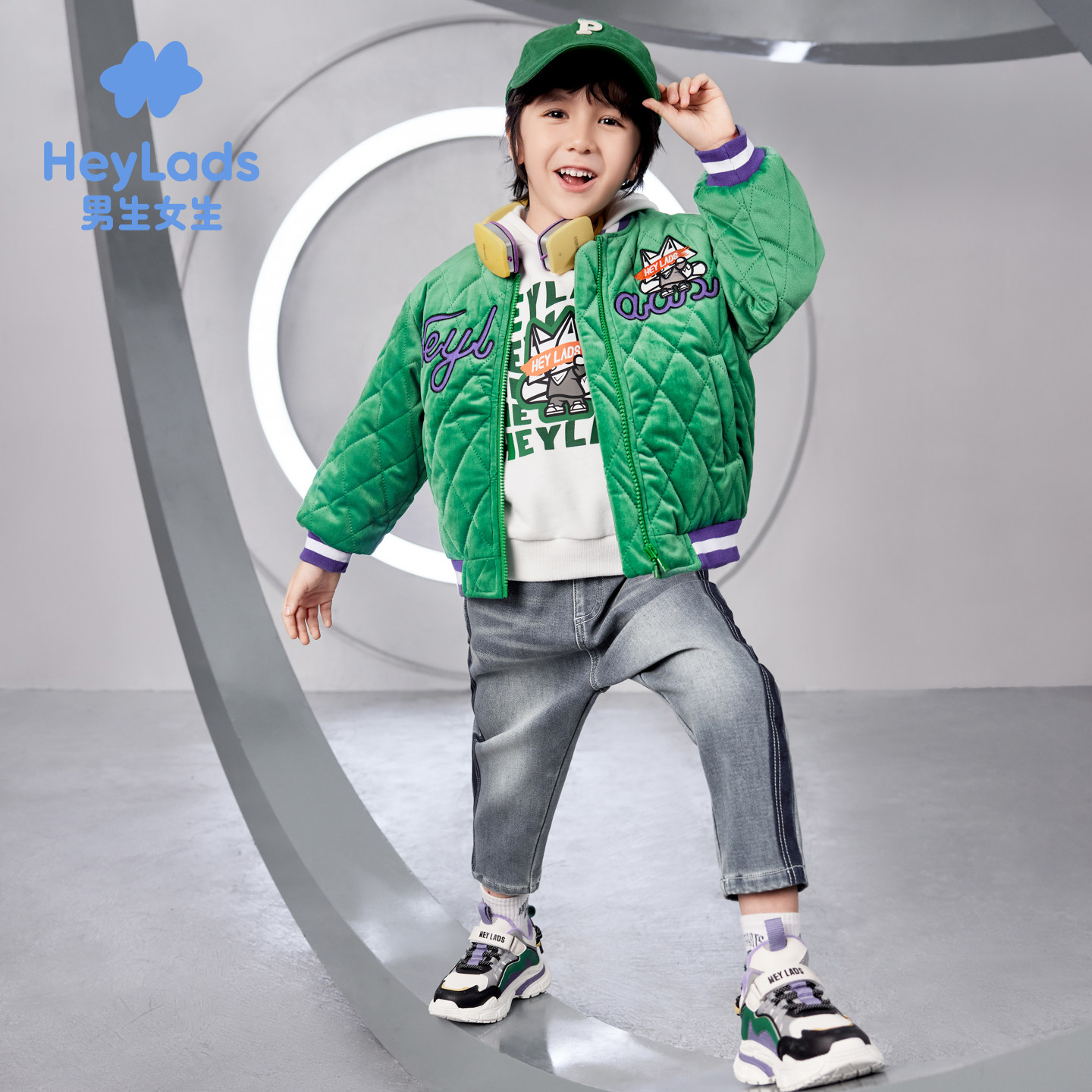 男生女生男小童侧边撞色牛仔长裤NPNEJ43209A,淘宝优惠券,粉丝福利购,淘宝优惠卷